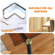 Load image into Gallery viewer, CalMyotis Corner Protector, Baby Proofing Corner Guards, Soft and Transparent, 100% Covered Adhesive, Improved Tasteless Corner Covers for Furniture Sharp Corner, 12 Count
