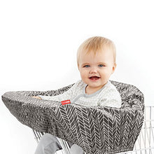 Load image into Gallery viewer, Skip Hop Baby Shopping Cart &amp; High Chair Cover: Machine Washable Cart Liner with Padded Seat, Grey Feather
