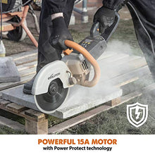 Load image into Gallery viewer, Evolution R230DCT - 9 in Concrete Saw (Aka Circular Saw, Angle Grinder, Chop Saw, Cut Off Saw, Demo Saw, Disc Cutter, Power Cutter) - 15A Motor, No Gas - 3-1/2 In Cut - Incl Diamond Masonry Blade
