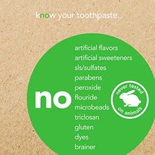 Load image into Gallery viewer, Hello Vegan Fluoride Free Toothpaste, Super Fresh Spearmint, Naturally Whitening Toothpaste, Hemp Seed Oil + Coconut Oil, Helps Remove Plaque, No SLS/Sulfates, 4 Ounce
