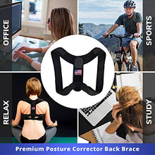 Load image into Gallery viewer, Posture Corrector For Men And Women - USA Patented Design - Adjustable Upper Back Brace For Clavicle Support and Providing Pain Relief From Neck, Back and Shoulder (Universal)
