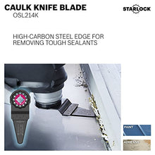 Load image into Gallery viewer, BOSCH Starlock Multi Tool Scraper, Long Oscillating Tool Blade for Removing Caulk and Sealants, Carbide, 2-1/4" Width (OSL214K)
