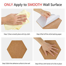 Load image into Gallery viewer, 10 Pack Self-Adhesive Cork Board Tiles Mini Wall Bulletin Board with 50 Multi-Color Push Pins
