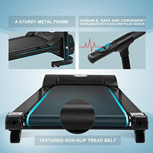 Load image into Gallery viewer, Smart 2HP Electric Folding Treadmill, 3 Levels Manual Incline Fitness Motorized Running Jogging Exercise Machine with W/PAD Holder, Hand Grip Pulse Sensor for Home Gym Cardio Workout Training Indoor
