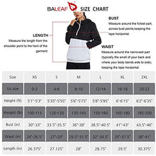 Load image into Gallery viewer, BALEAF Women's Half Zip Running Cycling Jacket Water-Resistant Lightweight Windbreaker Track Hoodie Drawstring Pockets White Zip L
