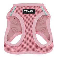 Load image into Gallery viewer, Voyager Step-in Air Dog Harness - All Weather Mesh Step in Vest Harness for Small and Medium Dogs by Best Pet Supplies - Pink (Matching Trim), XXS
