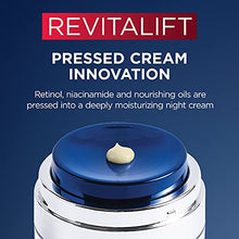 Load image into Gallery viewer, L'Oreal Paris Revitalift Pressed Night Cream with Retinol, Niacinamide, Visibly Reduce Wrinkles, Hydrate for Face, Under Eye, Neck, Chest, Dermatologist tested + Hyaluronic Acid Serum Sample
