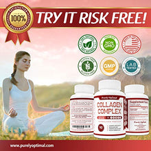 Load image into Gallery viewer, Premium Multi Collagen Peptides Capsules (Types I, II, III, V, X) - Anti-Aging, Hair, Skin and Nails, Digestive &amp; Joint Health Supplement, Hydrolyzed Collagen Pills, Women &amp; Men (90 Collagen Capsules)
