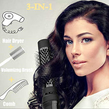 Load image into Gallery viewer, One-Step Hair Dryer &amp; Volumizer Hot Air Brush, 3-in-1 Hair Dryer Brush Styler for Straightening, Curling, Salon Negative Ion Ceramic Lightweight Blow Dryers Straightener Curl Volume Hair Brush
