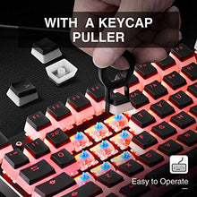 Load image into Gallery viewer, Havit Keycaps 60 87 104 Double Shot Backlit PBT Pudding Keycap Set with Puller for DIY Cherry MX RGB Mechanical Keyboard (Black)
