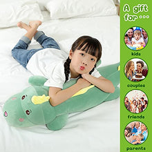 Load image into Gallery viewer, 31.4" Dinosaur Plush Toy Pillow,Cute Dinosaur Stuffed Animals Doll,Soft Lumbar Back Cushion Big Dinosaur Plushies Stuffed Toy Cute Pillows,Great Gift for Kids Birthday,Valentine
