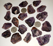 Load image into Gallery viewer, 2pc Set Super 7 Raw Natural Crystals Aka: Amethyst w/Cacoxenite Medium Healing Gemstone Specimens from Brazil
