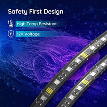 Load image into Gallery viewer, Govee Car LED Lights, Smart Car Lights with APP Control, Music Sync Interior Car Lights with 7 Scene Modes and 16 Million Colors, 2 Lines Design RGB Under Dash Car Lighting with Car Charger, DC 12V
