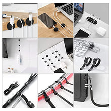 Load image into Gallery viewer, Nelyeqwo 2 Pack 16.4ft RGB Extension Cable LED Strip Connector 4 Pin with 243 Pcs Cable Management Kit
