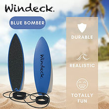 Load image into Gallery viewer, Windeck Finger Surfboard - Rad Fingerboard Toy - Surf The Wind - Mini Board for Kids and Surfers Looking to Hone Their Surfer Skills (Blue Bomber)
