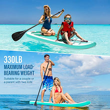 Load image into Gallery viewer, Gruper Inflatable Stand Up Paddle Boards with 3 Layers Anti Air Leakage Design, 330 lb Load-Bearing Weight, Anti Non-Slip Deck, Premium SUP Accessories, for Having Fun in Rivers, Lakes

