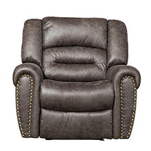 Load image into Gallery viewer, ANJ Electric Recliner Chair W/Breathable Bonded Leather, Classic Single Sofa Home Theater Recliner Seating W/USB Port (Smoky Gray)
