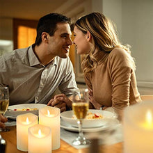 Load image into Gallery viewer, Flickering Flameless Candles Waterproof Outdoor Candles Battery Operated Candles with Remote Cycling 24 Hours Timer（D: 3.25"x H: 4"5"6"）LED Candles Plastic Pack of 3 Large Pillar Candles
