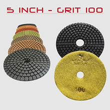 Load image into Gallery viewer, STADEA Premium Grade Wet 5" Diamond Polishing Pads Set For CONCRETE Polish
