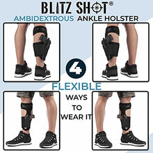 Load image into Gallery viewer, Ankle Holster for Concealed Carry – Secured and Comfortable – Enhanced Version – Ankle Holster for Glock 43 42 36 26 19, M&amp;P Shield Bodyguard, Ruger LCP LC9, Sig Sauer
