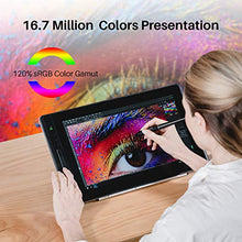Load image into Gallery viewer, HUION KAMVAS Pro 16 Graphics Drawing Tablet with Screen Full-Laminated Tilt Battery-Free Stylus Touch Bar Adjustable Stand, Compatible with Windows, Mac and Chromebook, 15.6inch Pen Display

