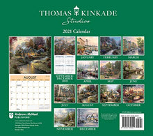 Load image into Gallery viewer, Thomas Kinkade Studios 2021 Deluxe Wall Calendar
