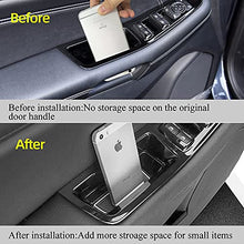 Load image into Gallery viewer, Vesul Front Row Door Side Storage Box Compatible with Ford Edge 2015 2016 2017 2018 2019 2020 Armrest Phone Container Door Organizer Handle Pocket ABS Tray Insert Glove Pallet
