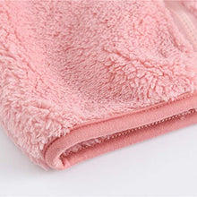 Load image into Gallery viewer, Baby Boy Girl Cute Ear Hoodie Cashmere Cardigan Coat Winter Thick Warm Plush Sweater Outerwear Kids Fleece Jacket (Pink, 18-24 Months)
