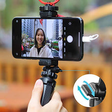 Load image into Gallery viewer, ULANZI Universal Phone Tripod Mount with Cold Shoe Mount, Rotated Cell Phone Clamp Holder Smartphone Clip Adapter for iPhone 11 Pro Max X XR Xs Max 8 7 Plus Samsung Galaxy s10 s9 Note10 Google OnePlus
