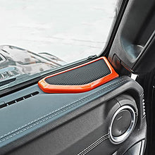 Load image into Gallery viewer, A pillar Speaker Decoration Cover Trim Car Interior Accessories for 2018 2019 2020 2021 Jeep Wrangler JL JLU Gladiator JT (Orange)
