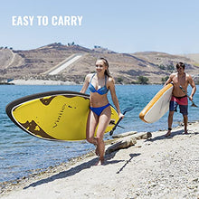 Load image into Gallery viewer, Viniie Inflatable Stand Up Paddle Board with Accessories of Backpack, 2 Bags, Floating Paddles, 2 Fins, Leash, and Double Action Hand Pump All-Around SUP for Yoga, Fishing, Tour
