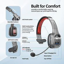 Load image into Gallery viewer, FXWONTY Bluetooth Headset, Trucker Bluetooth Headset with Microphone Noise Canceling &amp; Mute Button, On-Ear Bluetooth 5.0 Multipoint Headphones for Home/Zoom/Teams/Call Center/Online Class/Office
