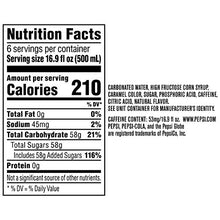 Load image into Gallery viewer, Pepsi, Bottles 16.9 Fl Oz (pack of 6)

