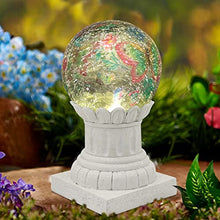 Load image into Gallery viewer, Bundle of Solar Turtle and Gazing Ball om Column
