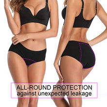 Load image into Gallery viewer, JOJOQUEEN Women's Cotton Underwear,Mid Waist Solid Color Ladies Underwear Briefs Multipack Menstrual Panties for Women
