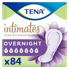 Load image into Gallery viewer, TENA Intimates Overnight Absorbency Incontinence/Bladder Control Pad with Lie Down Protection, 84 Count (Packaging May Vary)
