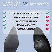 Load image into Gallery viewer, Dr. Foot Shoe Sole Protectors for high-Heels, Self Adhesive Silicone Non-Slip Shoes Cover Bottoms for Women
