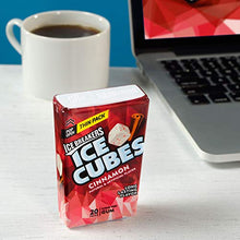 Load image into Gallery viewer, ICE BREAKERS ICE CUBES Cinnamon Flavored Sugar Free Chewing Gum, Made with Xylitol, 1.62 oz Thin Packs (6 Count)
