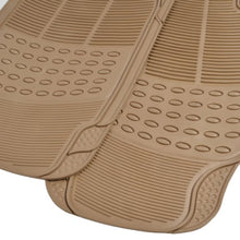 Load image into Gallery viewer, BDK Original ProLiner 3 Piece Heavy Duty Front &amp; Rear Rubber Floor Mats for Car SUV Van &amp; Truck, Beige - All Weather Floor Protection Fits Most Vehicles
