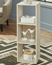 Load image into Gallery viewer, Signature Design by Ashley Socalle Modern 3 Cube Storage Organizer or Bookcase, Whitewash
