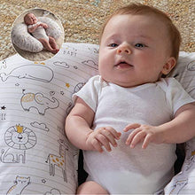 Load image into Gallery viewer, Boppy Original Nursing Pillow and Positioner, Notebook Black and Gold, Cotton Blend Fabric with allover fashion
