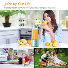 Load image into Gallery viewer, [2020 Upgraded Version]Hotsch Portable Blender, Personal Size Blender Juicer Cup for Juice Crushed Ice Smoothies and Shakes, 4000mAh USB Rechargeable with Six Blades, Mini Blender for Sports, Office, Travel, Gym and Outdoors
