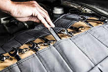 Load image into Gallery viewer, Dickies Large Wrench/Screwdriver Organizer Roll for Mechanics, 23 Tool Pockets, Durable Canvas Construction, 26 in. x 14.25 in. Unrolled, Grey/Tan

