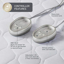 Load image into Gallery viewer, Premium Heated Mattress Pad King Size 78x80 | Quilted Cotton Heated Mattress Pad with 20 Heat Setting Dual Controller &amp; Auto Shut Off | Relieve Sore Muscles/Joints
