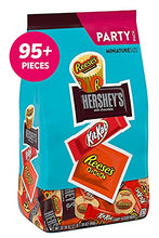 Load image into Gallery viewer, REESE'S, HERSHEY'S &amp; KIT KAT® Miniatures Chocolate Assortment Candy, Bulk Candy, 33.38 oz Bag (93 Pieces)
