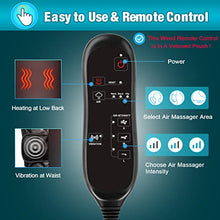 Load image into Gallery viewer, Sotion Back Massager with Air Compress &amp; Heat, Vibrating Massage Chair Pad for Home or Office Use ,Height Adjustable Massage Seat Helps Relieve Stress and Fatigue for Neck, Back, Waist and Hips
