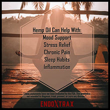 Load image into Gallery viewer, EndoXtrax Hemp Oil Extract 1000mg w/MCT Oil - Unflavored. for Pain Relief, Inflammation, Stress &amp; Mood Support. Zero THC - Pet Friendly. (33mg per Serving x 30 Servings)
