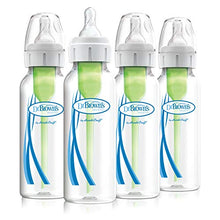 Load image into Gallery viewer, Dr. Brown’s Anti-Colic Options+ Narrow Baby Bottles, 0m+ Level 1 Nipple - Baby Bottle to Reduce Colic (4 Pack), 8 oz
