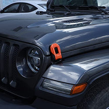 Load image into Gallery viewer, Hoolcar Hood Latch Lock Catch Brackets Cover for 2018-2021 Jeep Wrangler JL JLU &amp; 2020-2021 Gladiator JT, Orange
