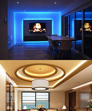 Load image into Gallery viewer, MINGER Led Strip Lights Kit, 32.8Ft RGB Light Strip with Remote, Controller Box and Support Clips for Room, Bedroom, Home, Kitchen Cabinet, Party Decoration 12V/3A Adapter, Non-Waterproof, 2x16.4Ft

